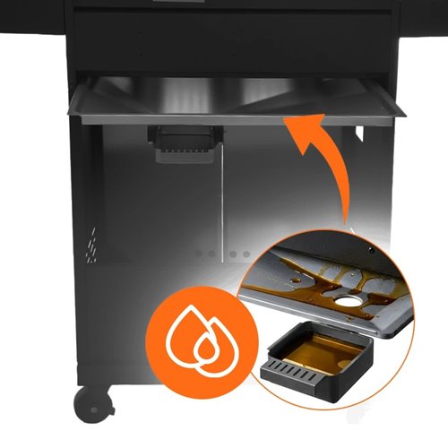 Grill gazowy ZEUS-A kolor czarny ruszt żeliwny moc 8,5 kW + pokrowiec + palnik boczny zdjęcie 21