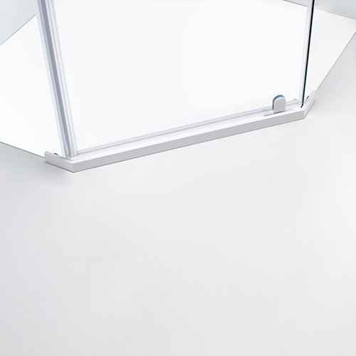 Biała kabina prysznicowa pięciokątna 80x80 drzwi uchylne KZ91A