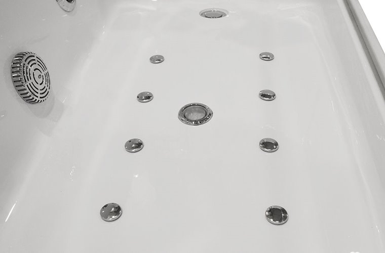 Wanna łazienkowa z hydromasażem Spa prostokątna 170x80 cm MO-0319