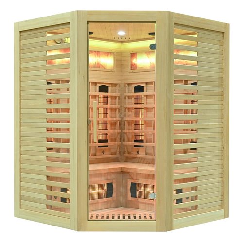 Sauna na podczerwień kamień solny 150X150X190CM MO-RL3CS Infrared Mazur