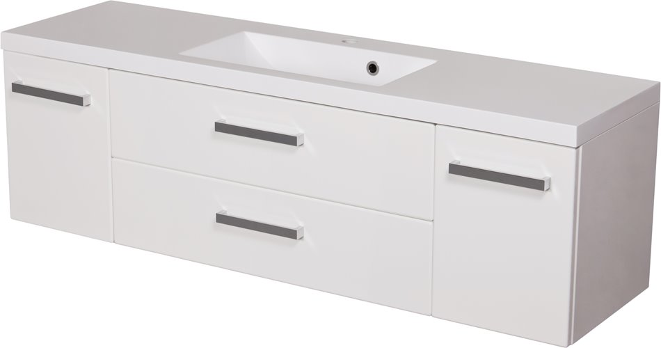 Szafka z umywalką dolomitową 140/39C Clever seria Fokus B