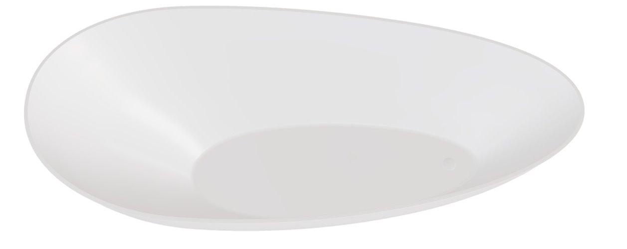 Wanna wolnostojąca + klik-klak biały Keya Besco 165x70 cm WMD-165-KKW