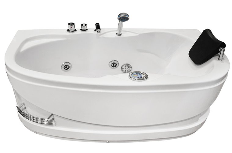 Wanna łazienkowa Spa z hydromasażem asymetryczna 160x78 cm MO-0310