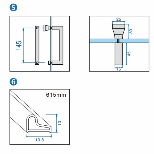 Złota kabina prysznicowa pięciokątna 80x80 drzwi uchylne KZ10A