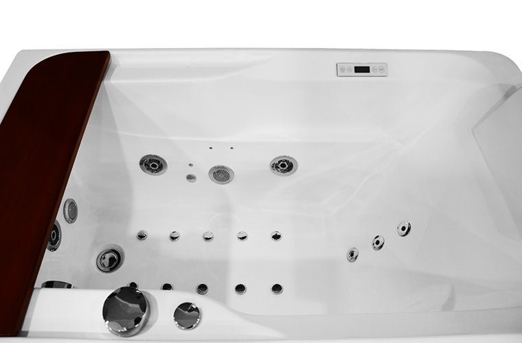 Wanna z hydromasażem i parawanem 170x78 cm MO-0062-170 Prawa