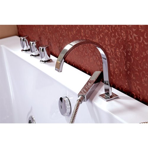 Wanna z hydromasażem prostokątna podgrzewacz wody Ramona 640 180x90