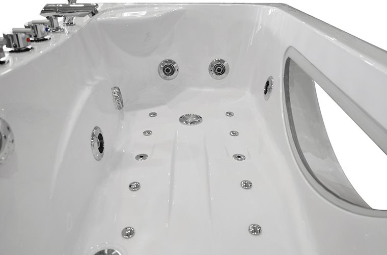 Wanna z hydromasażem Spa narożna 168x86 cm MO-1633HC