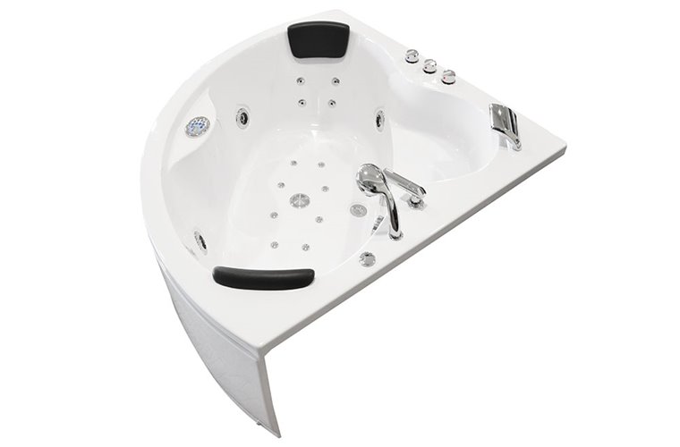 Wanna z hydromasażem narożna Turbo+ 135x135 cm MO-1636T+