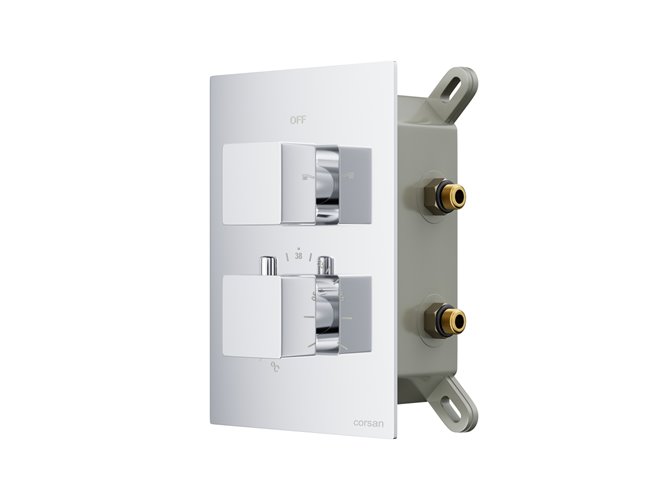 Podtynkowy zestaw prysznicowy z termostatem kolor chrom ZA25TCH Ango Corsan