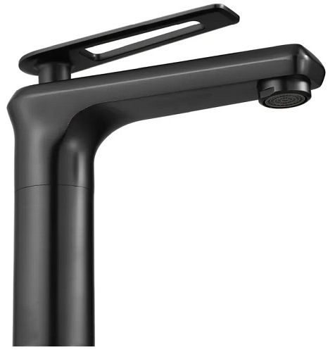 Czarna bateria umywalkowa niska Blade Rea Old Black