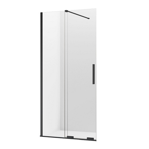 Smart New Trendy Black rozsuwana ścianka prysznicowa walk in 80 cm EXK-4189