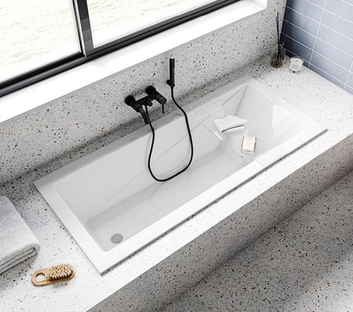 Wanna prostokątna do zabudowy 180 cm Modern Slim Besco