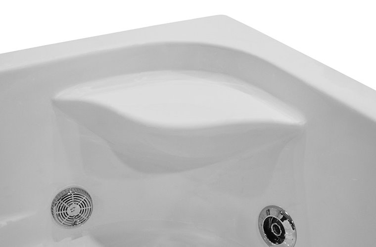 Wanna z hydromasażem dwuosobowa 180x120 cm MO-1631HC Lewa