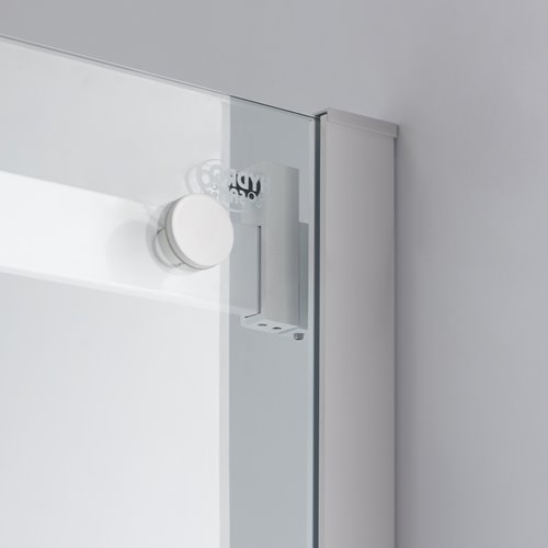 Biała kabina prysznicowa szkło 8 mm prostokątna 120x80 KZ203C