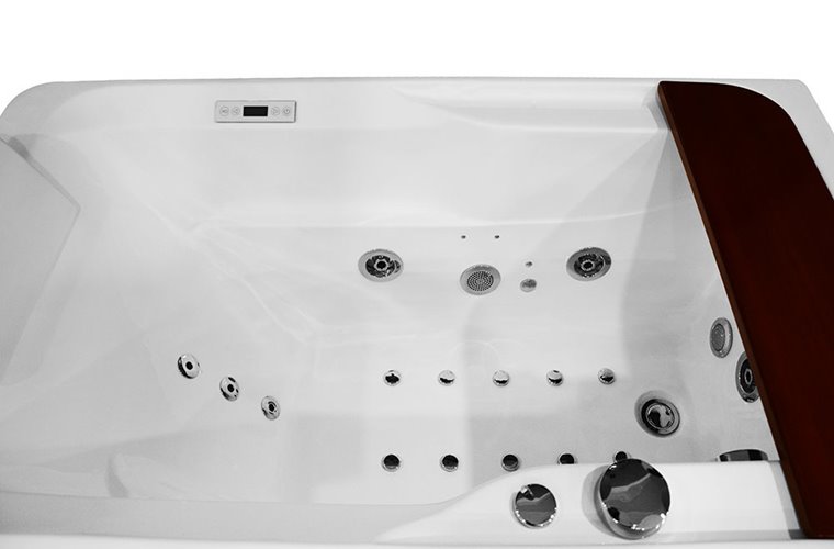 Wanna z hydromasażem i parawanem 170x78 cm MO-0062-170 Lewa