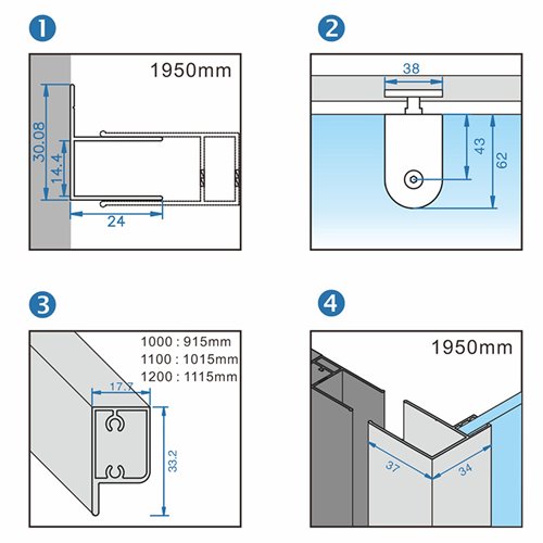 Biała prostokątna kabina prysznicowa 120x90 drzwi uchylne KZ07C