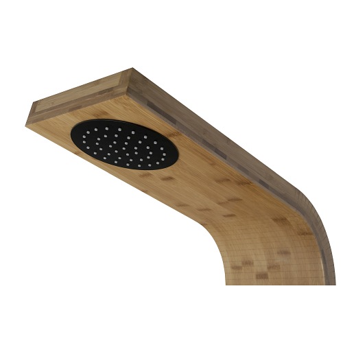 Panel natryskowy bambusowy czarny bateria mieszacz B-231M Bali Corsan