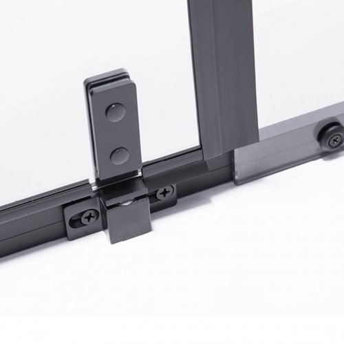 Czarna prostokątna kabina prysznicowa 90x80 drzwi uchylane BS12D