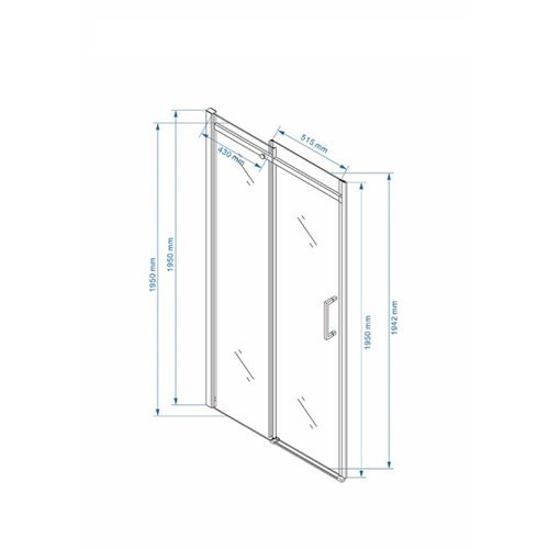 Złote szczotkowane drzwi prysznicowe do wnęki 95-100 cm rozsuwane szkło 8 mm ZES-KZ09A-GL-BR-100 zdjęcie 14