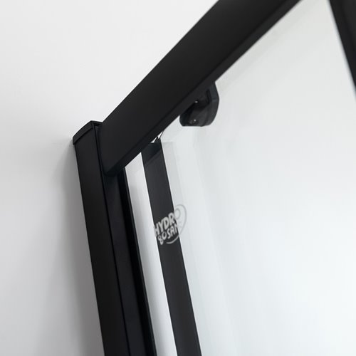 Kabina prysznicowa na głębokim brodziku czarny profil 90x90 Maja Hydrosan