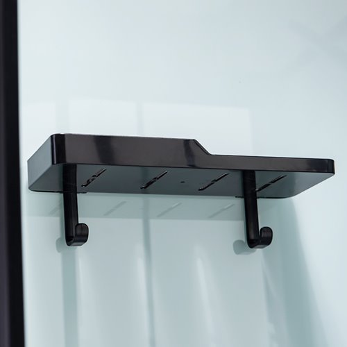 Kabina prysznicowa półokrągła zabudowana na wysokim brodziku 90x90 Nina