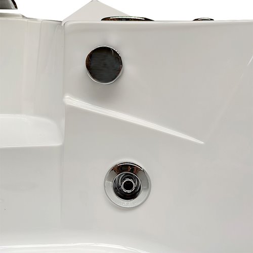 Wanna z hydromasażem narożna podgrzewacz wody Orino 632C 135x135