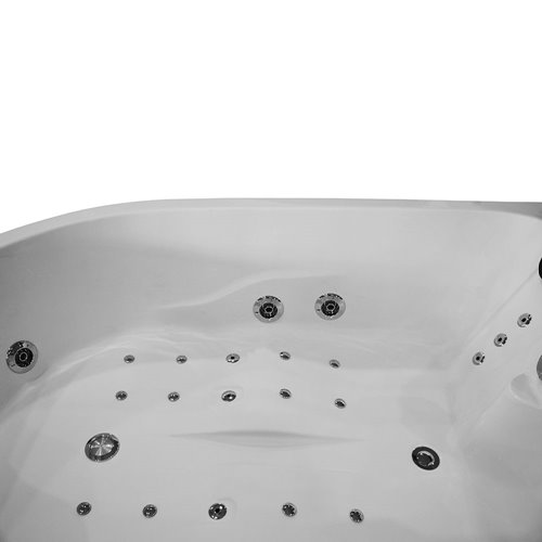 Wanna z hydromasażem dwuosobowa 180x120 cm MO-1631HC Lewa