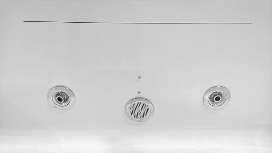 Wanna wolnostojąca z hydromasażem prostokątna konglomerat 170x80 cm MO-1801B