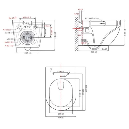 Zestaw podtynkowy stelaż GEBERIT DUOFIX + miska NERO-WH-03 + przycisk DELTA 20 chrom