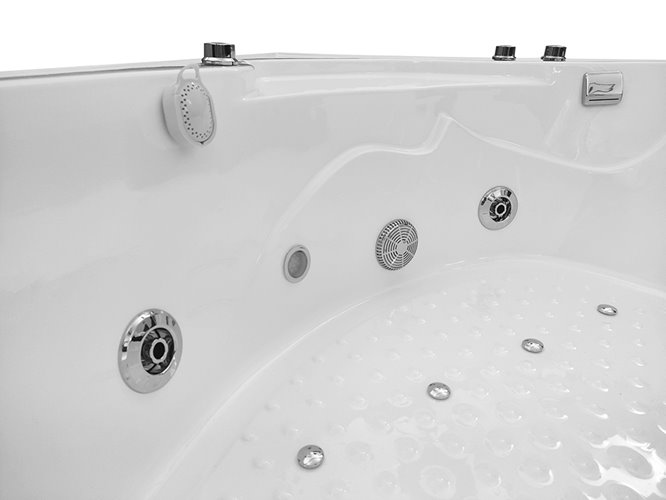 Duża kabino wanna spa z hydromasażem 135x135 cm MO-08135