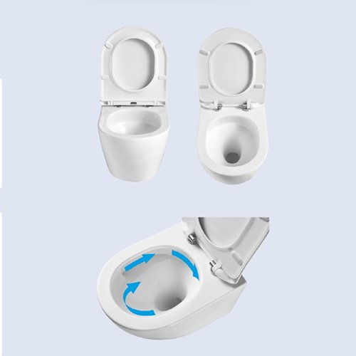 Zestaw podtynkowy stelaż GEBERIT DUOFIX + miska LAKE-WH-TR-01 + przycisk DELTA 50 chrom