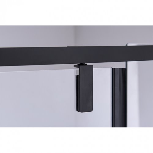 Czarne drzwi prysznicowe uchylne do wnęki 110 cm SH08D