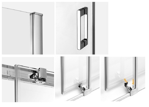 Drzwi prysznicowe 130 cm D-0356A Prime New Trendy