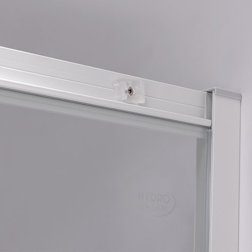 Kabina prysznicowa na głębokim brodziku biały profil 90x90 Maja Hydrosan