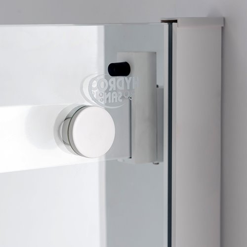 Biała kabina prysznicowa szkło 8 mm prostokątna 100x80 KZ203A