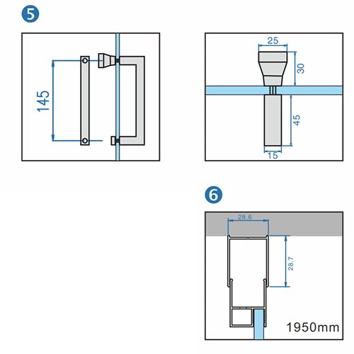 Biała kabina prysznicowa prostokątna drzwi uchylne 100x80 KZ06B