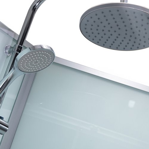 Kabina prysznicowa zabudowana prostokątna profil szczotkowany 120x80 Alma Prawa