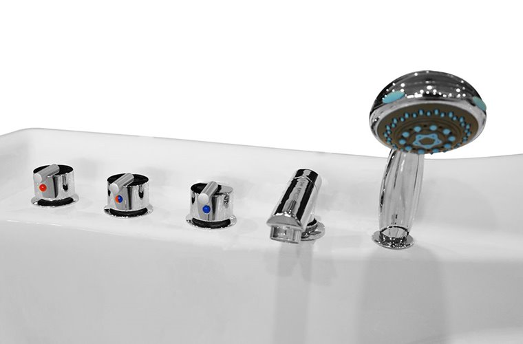 Wanna z hydromasażem Spa przyścienna 170x87 cm MO-1634HC