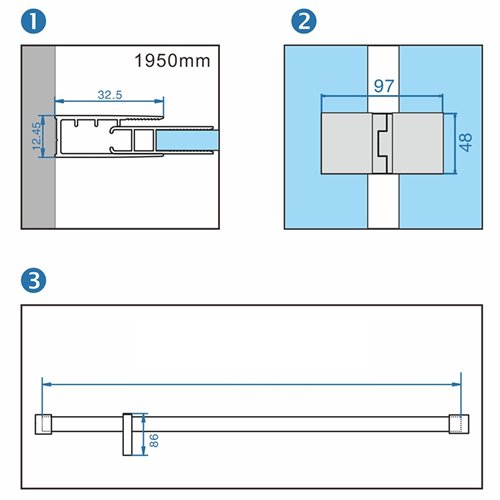 Czarna Kabina prysznicowa prostokątna drzwi uchylne 100x80 KZ02BB