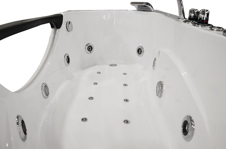 Przyścienna wanna hydromasażowa 180x88 cm MO-1002 Turbo+