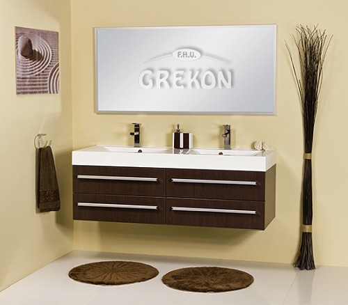 Szafka z umywalką 140/50/4 Nadia seria Fokus Wenge Mat