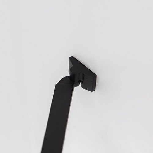 Czarna prostokątna kabina prysznicowa 100x90 drzwi uchylne BS03A