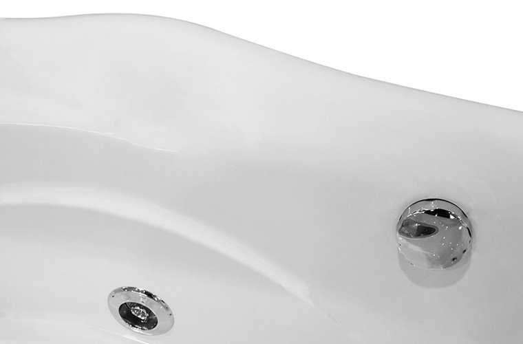 Wanna z hydromasażem Spa przyścienna 170x87 cm MO-1634HC