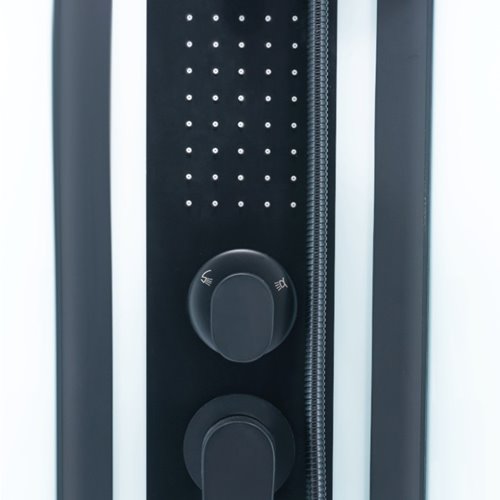 Kabina prysznicowa zabudowana na niskim brodziku prostokątna 120x80 Alma Prawa