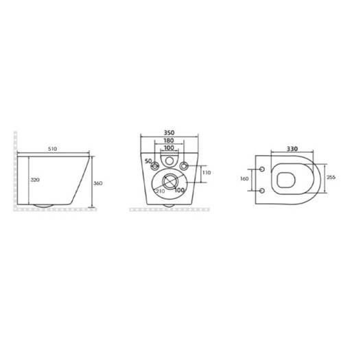 Zestaw podtynkowy stelaż GEBERIT DUOFIX + miska PEAK-WH-GL-RIM-02 + przycisk DELTA 30 chrom