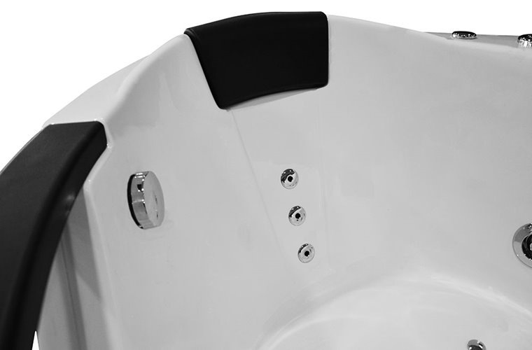 Wanna z hydromasażem narożna 140x140 cm MO-1003HC