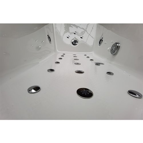 Wanna z hydromasażem prostokątna podgrzewacz wody Ramona 640 180x90