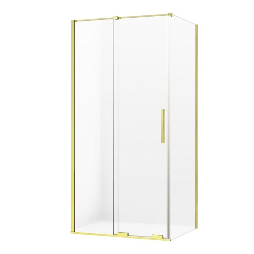 Smart Light Gold New Trendy złota kabina prysznicowa narożna prostokątna 130x100 cm EXK-4245