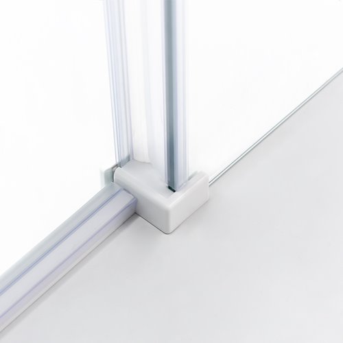 Biała kabina prysznicowa szkło 8 mm prostokątna 120x80 KZ203C