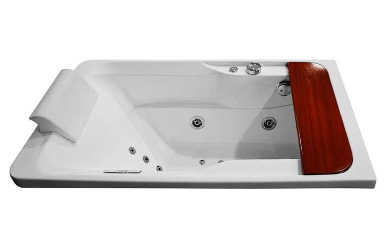 Wanna z hydromasażem i parawanem 160x78 cm MO-0062-160 Prawa